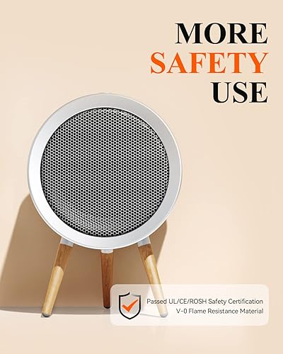 Miniatura 6 de GAIATOP Calentador de espacio, calentador de espacio de 1000 W de eficiencia energética para uso en interiores, calentador eléctrico de cerámica PTC