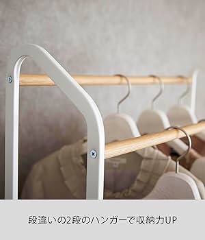ハンガーラック キャスター付き　 tower タワー ホワイト　山崎実業 山崎実業(yamazaki) tower 【ハンガーラック タワー キャスター