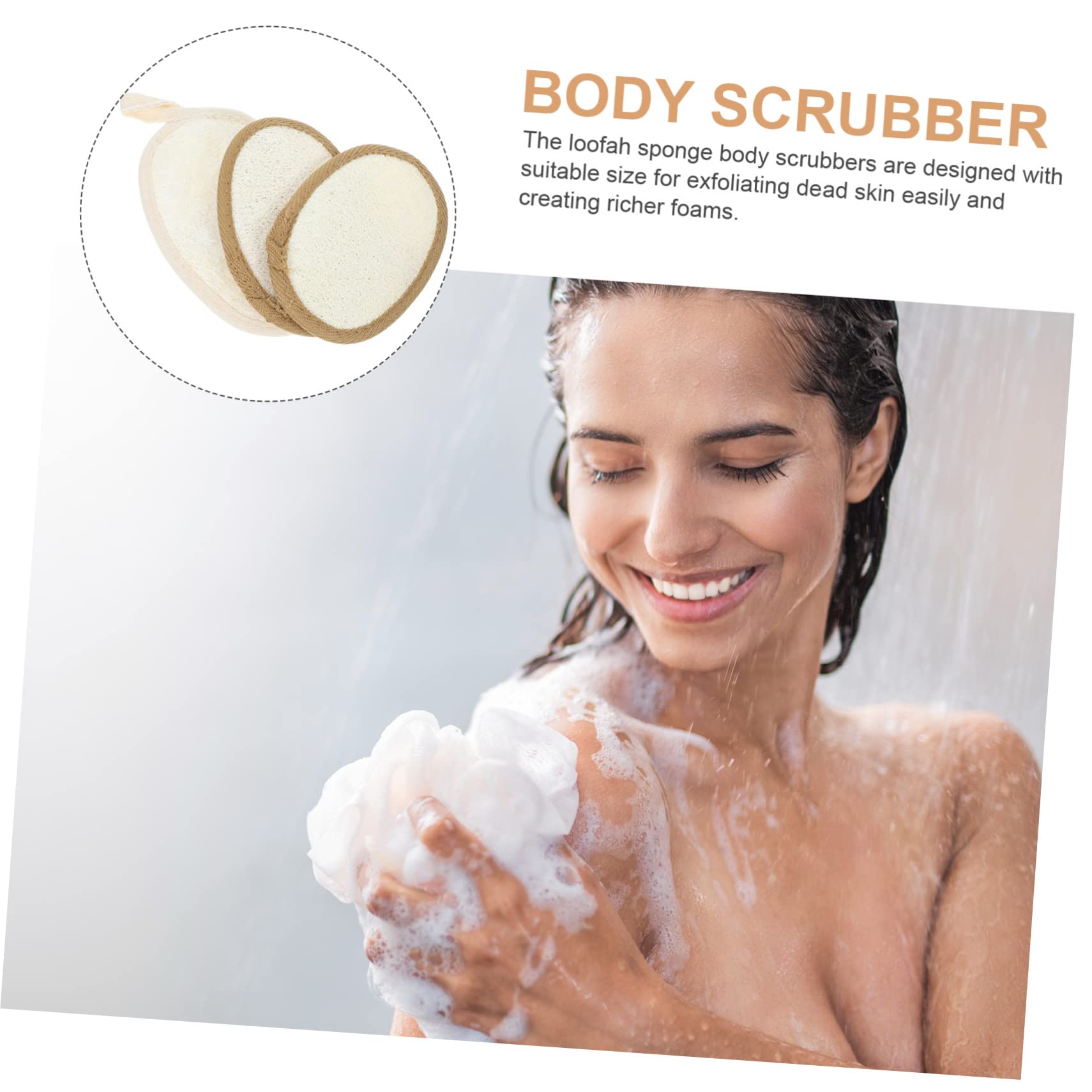 FRCOLOR 12 toallas de baño de luffa, esponja de baño para el cuerpo, esponja de baño de aire para el cuerpo, esponjas faciales para hombre, exfoliante de espalda, bola de baño, poliéster, algodón,