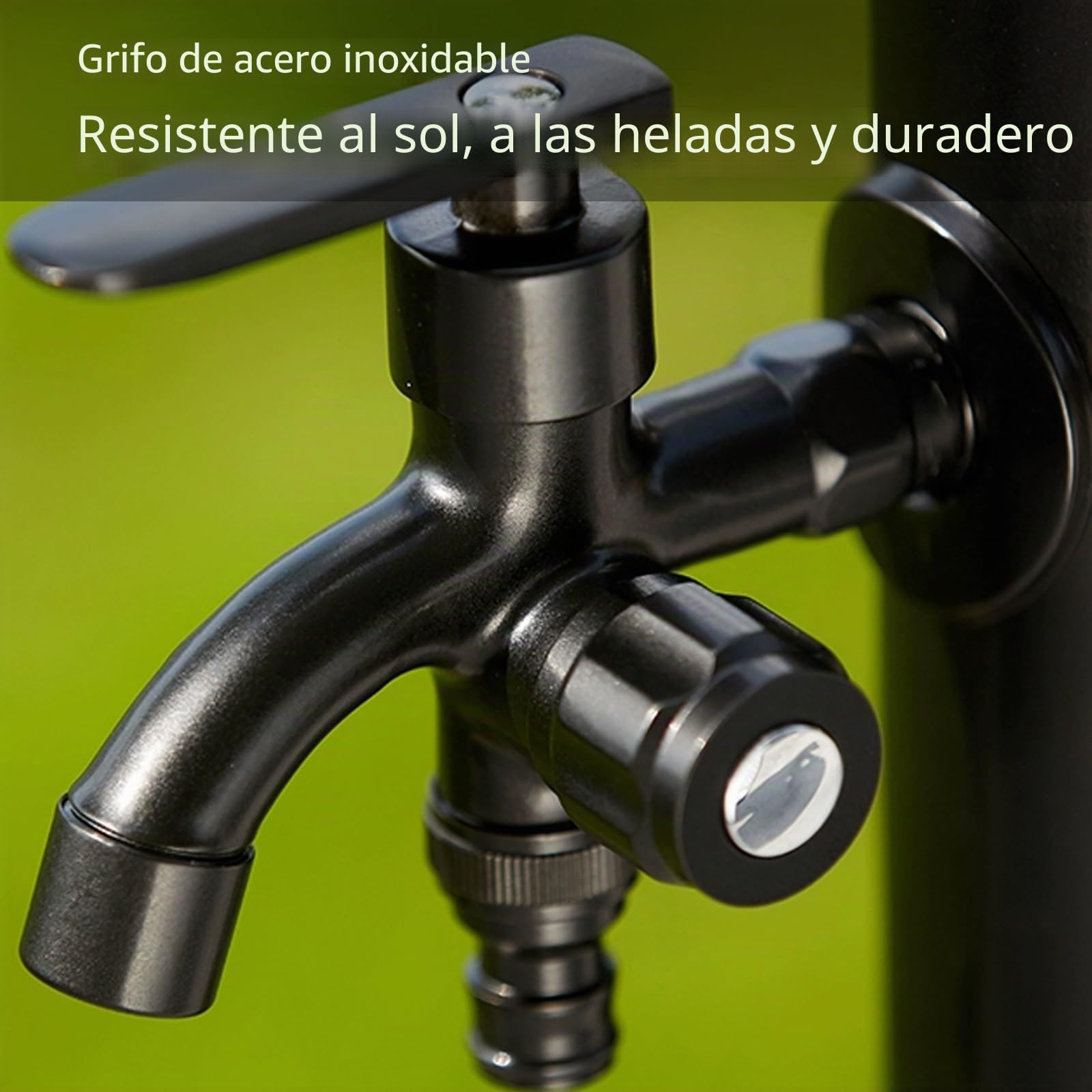 Columna de Agua Inoxidable para Jardín - Grifo Exterior con Fuente y Estación Dispensadora