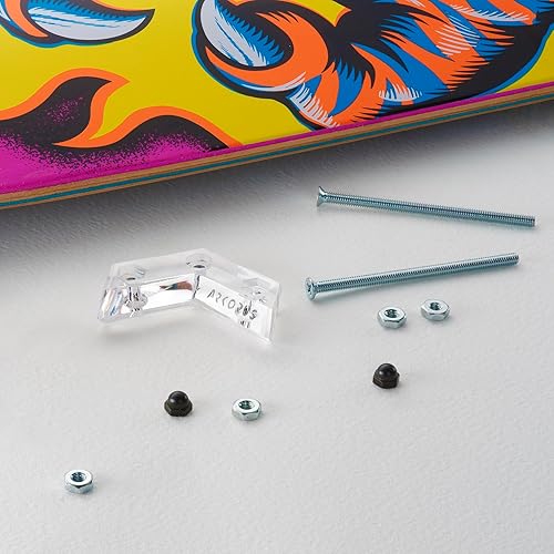 Vista 7 de Soporte de pared para patineta – Percha transparente de alta calidad, gran regalo para patinadores, exhibición vertical de cubierta y estante