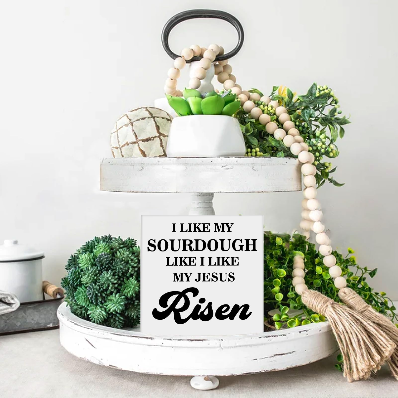 Sourdough Baking Gifts for Bakers, Funny Sourdough Kitchen Decor, Christian Baking Wooden Sign
