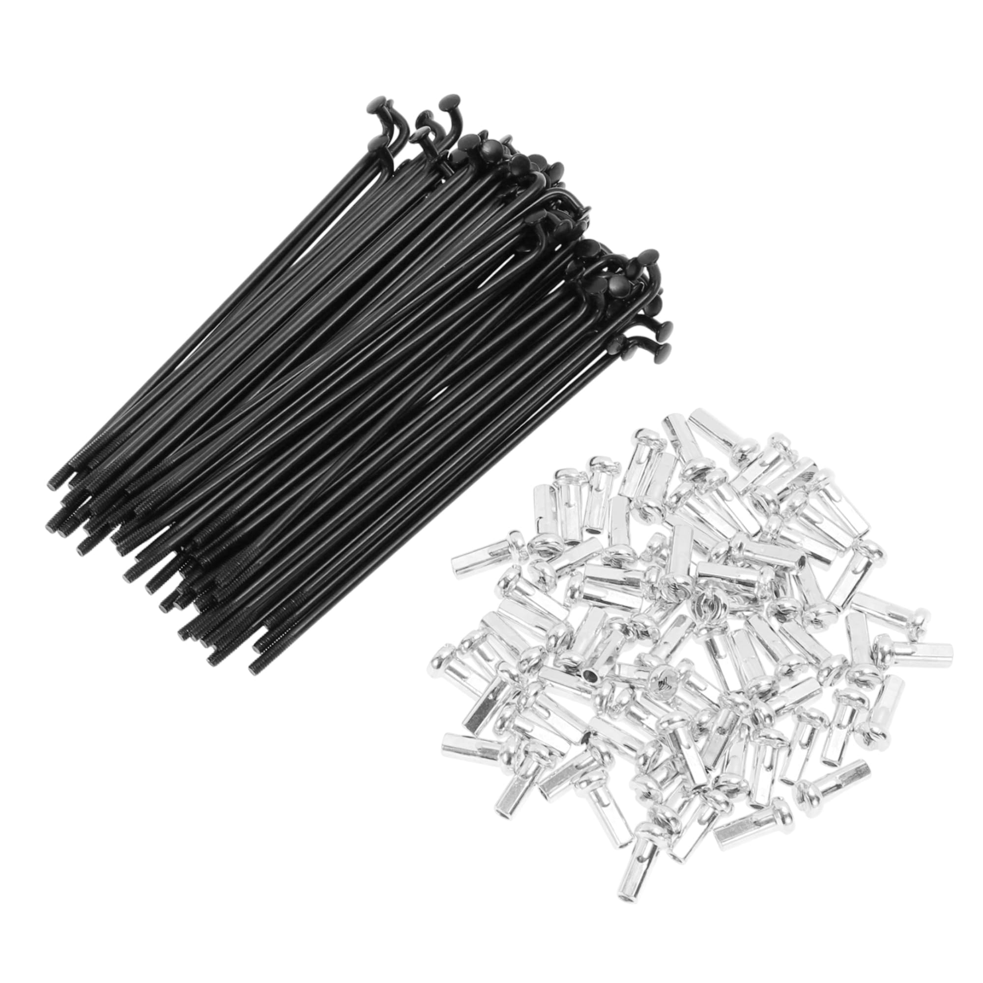 TUCKBOLD 72 Set 14G Bicycle Spokes 85mm Bike Wheel Spokes Carbon Steel Black