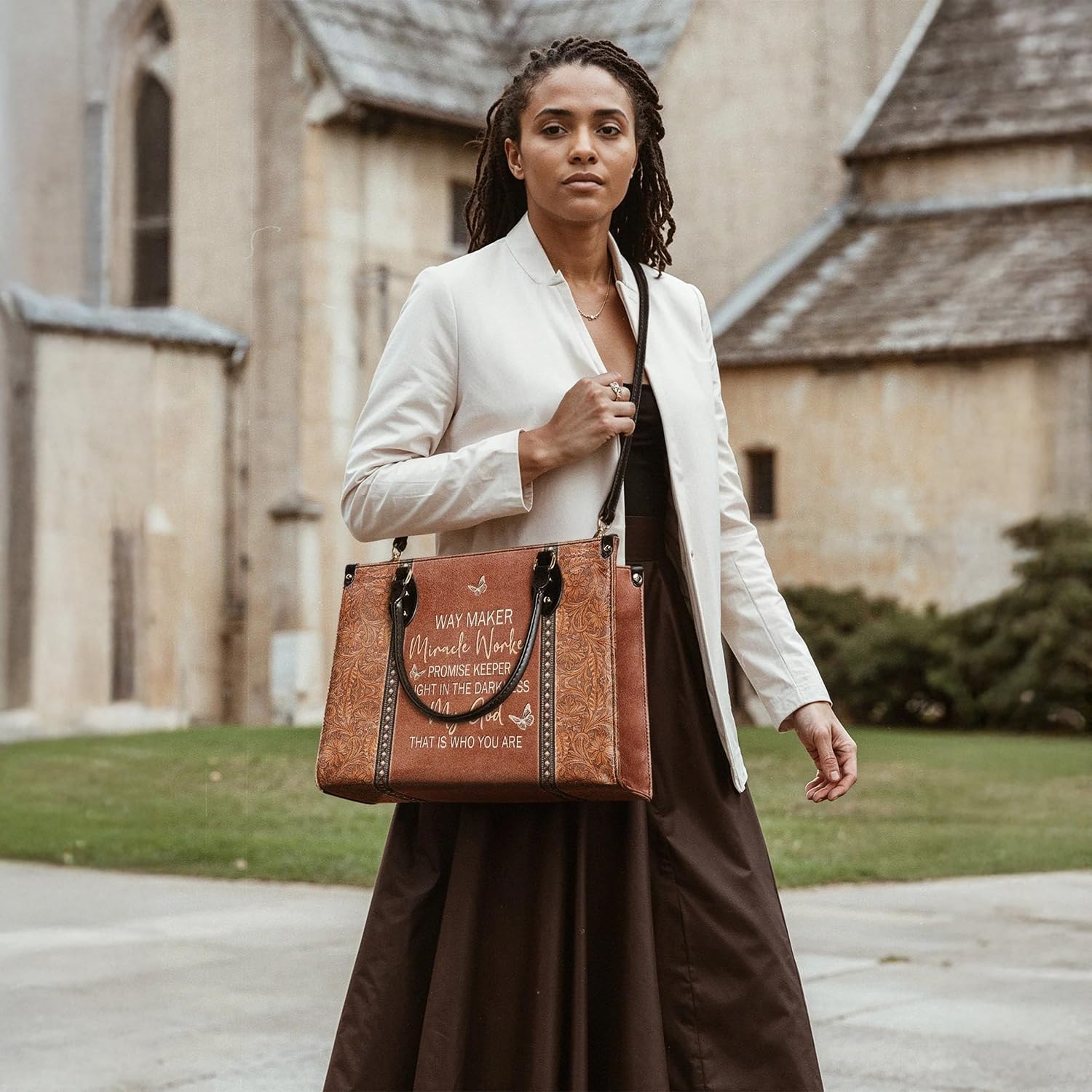 Bible Leather Handbag For Christian Women, Premium Vegan Leather, Valentine's Day Gifts for Women, Wife, or Mother - Image 2