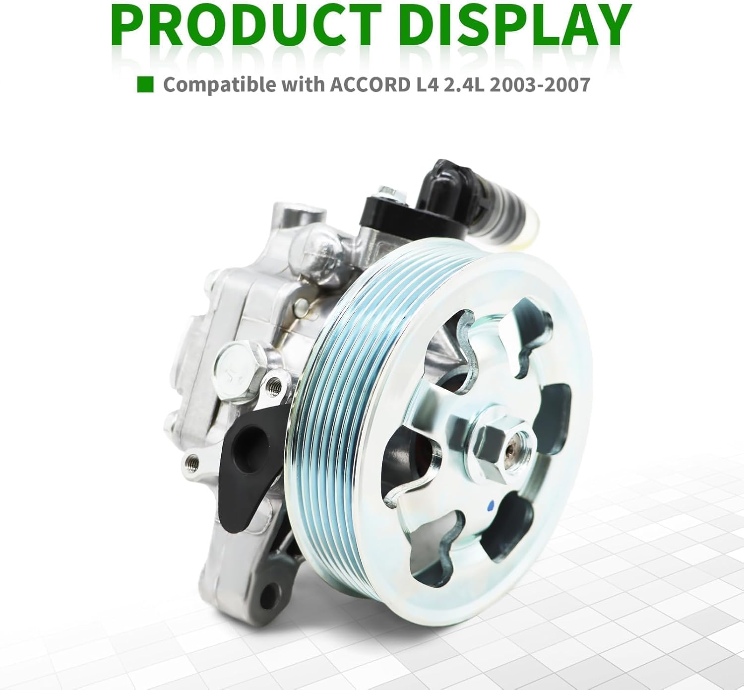 21-5341 Power Steering Pump with Pulley Compatible with Accord 2003-2007 L4 2.4L 56110RAAA01 96-5341