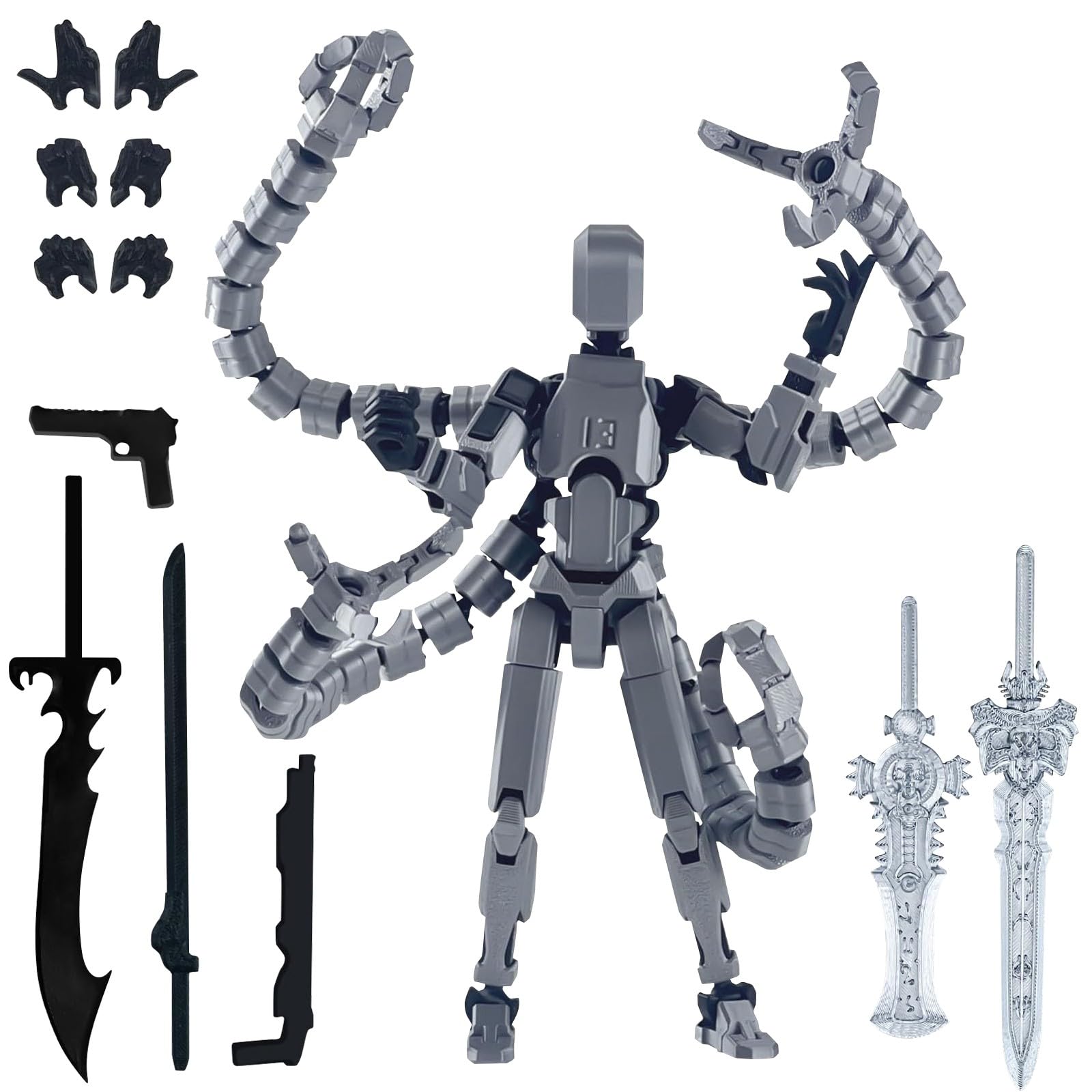 Amazon.com: T13 Robot Humanoid Action Figure, Cool 3D Printed