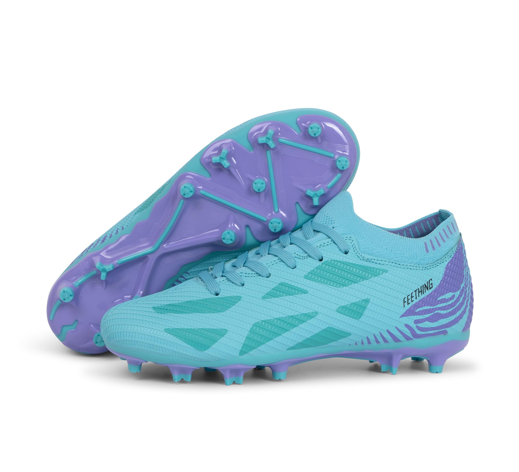 Womens Soccer Cleats Firm Ground Outdoor Athletic Football Boots Lightweight Soccer Shoes for Youth Girls — view 12