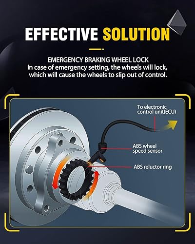 Miniatura 4 de OCPTY Sensor de velocidad de rueda ABS delantero izquierdo o derecho compatible con Nissan Rogue 2008-2014, X-Trail 2008 2009 2010 2011 2012, 2.5L -