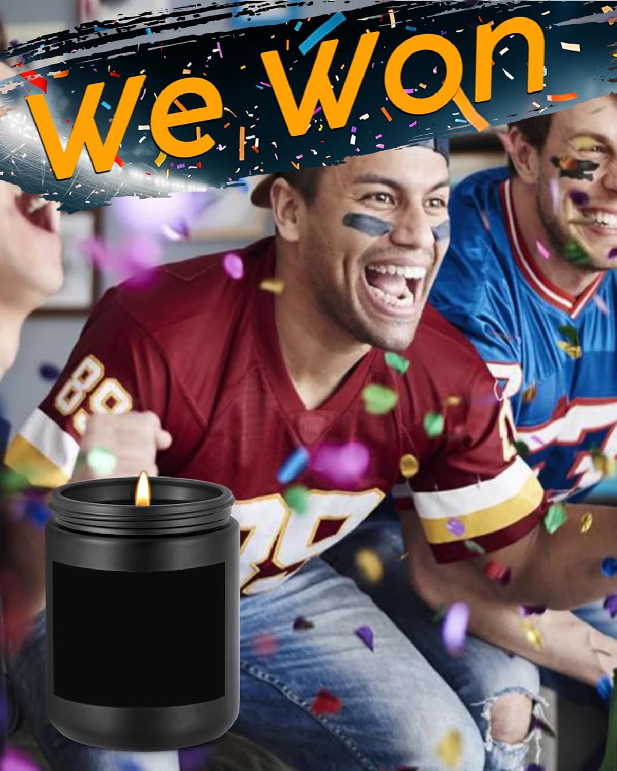 Smells Like A Win Scented Candle Football Themed Merch Fan Shop Men Women Sport Stuff Gear Decor Team Decorations Decorations Bf Guy Boyfriend Naughty Weird Novelty Cool Special Present Gift - Image 5