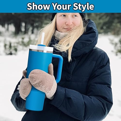 Miniatura 7 de WUQID Bota de silicona superior compatible con Stanley Quencher H2.0 de 40 onzas, 30 onzas, 20 onzas y IceFlow Flip de 30 onzas 20 onzas, se adapta