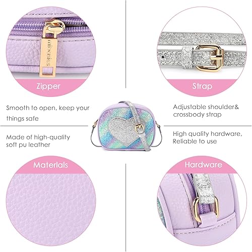 Miniatura 6 de mibasies Monedero para niños pequeños, regalos para niñas pequeñas, bolsos cruzados para regalos