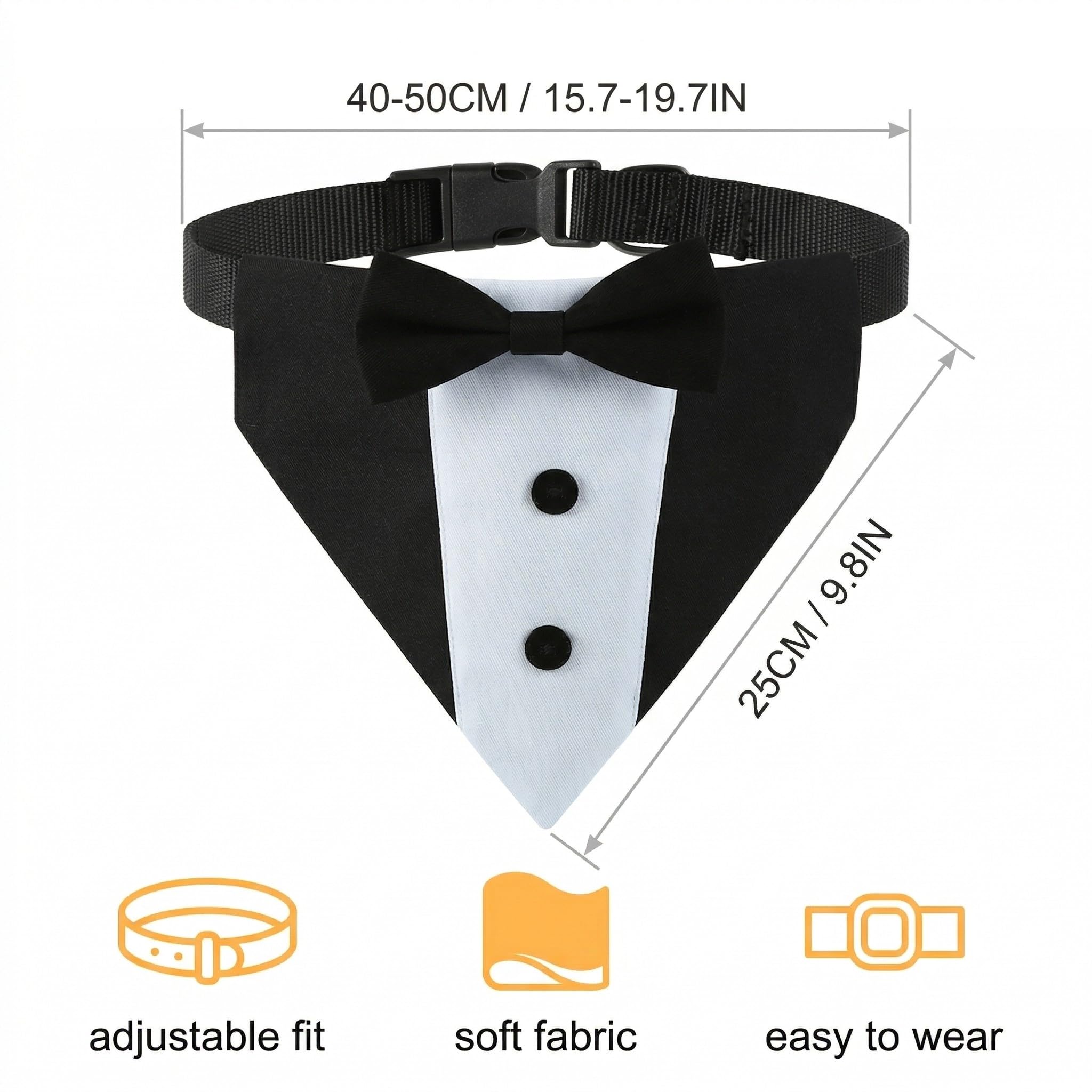 1 Pezzo Papillon Cane, Bandana per Cane Regolabile, Travestimenti per Cani, Collare Vestito Cerimonia Cane per Cani, Decorazioni per Matrimonio, Feste, Compleanni