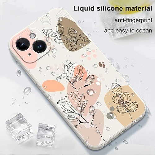 Miniatura 6 de LEECG Funda para iPhone 14, diseño de mariposa de astronauta, diseño de flores, forro de microfibra suave y antiarañazos, funda interior del