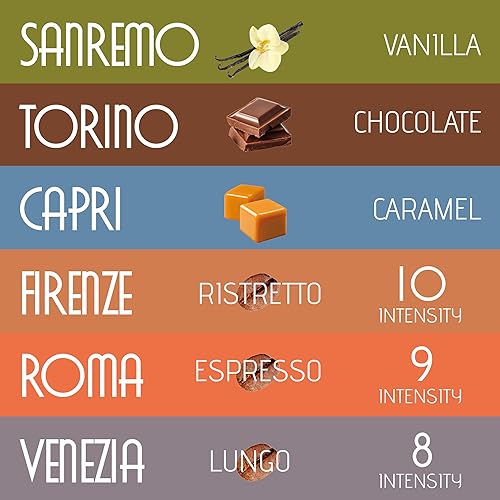 Miniatura 3 de Artuzzi Cápsulas de café expreso de 120 unidades para máquinas originales compatibles con Nespresso, variedad de café italiano, Ristretto Lungo