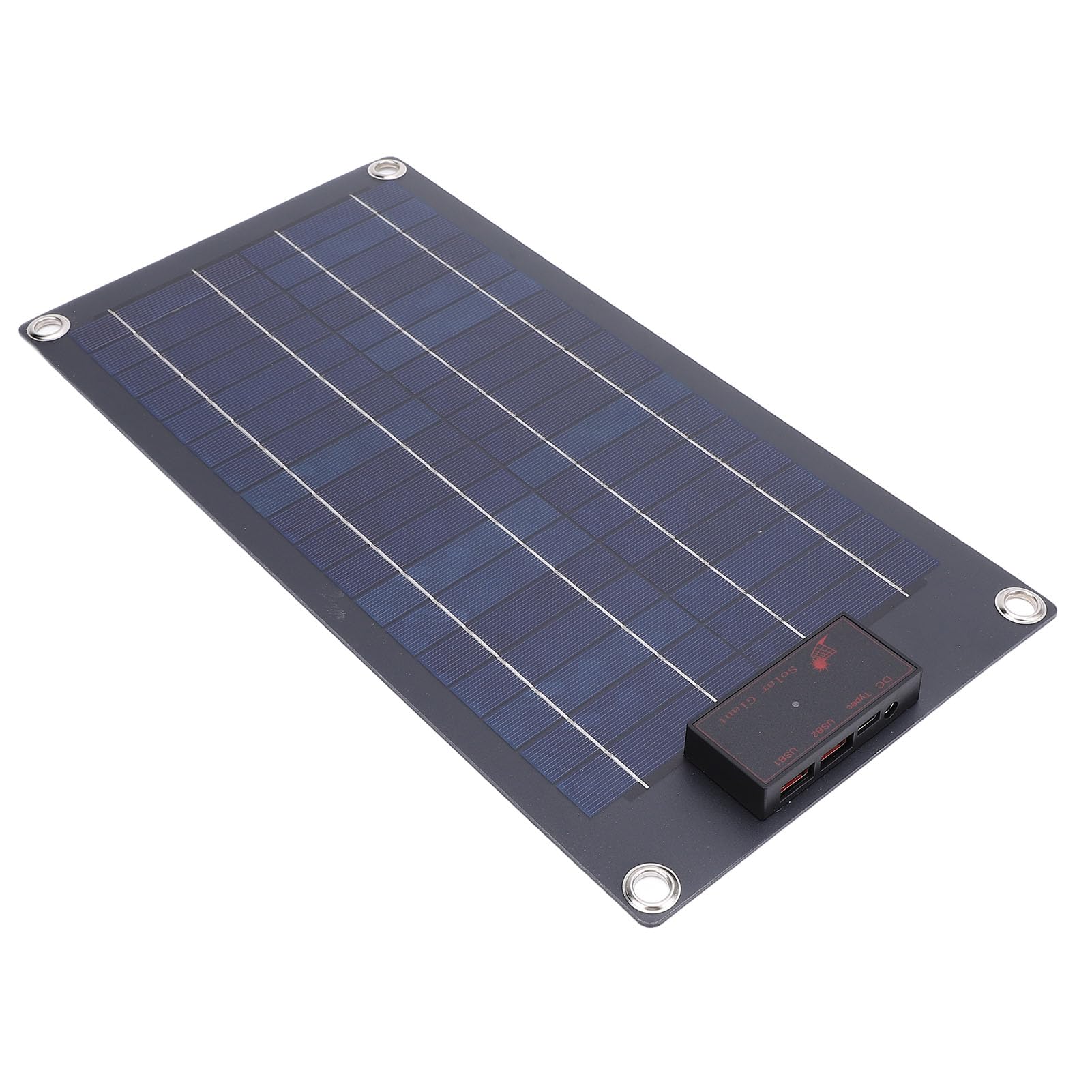 Cargador de Panel Solar de 10 W y 18 V, Cargador Solar USB Portátil con Corriente de Carga de 100 A para Acampar y Caminar