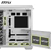 MSI MAG PANO 100R PZ WHITE Temperli Cam 3x120mm 1x120mm ARGB Fan ATX Beyaz Panoramik Gaming Bilgisayar Kasası