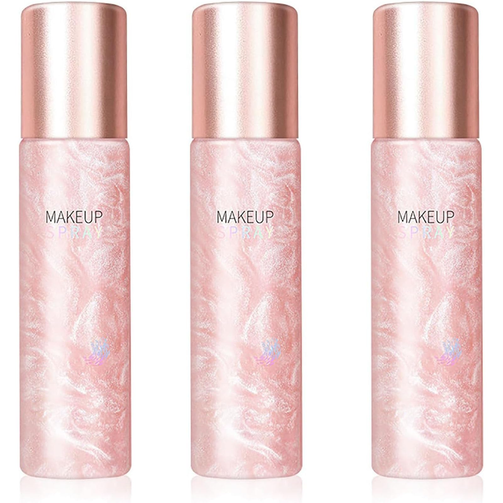 GlamStay+ Spray Fijador de Maquillaje, Spray de Acabado Mate, Hidratante e Hidratante Refrescante Controlador de Aceite Fijador de Maquillaje de Larga Duración (3 PCS)