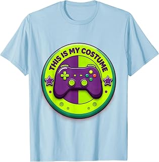 Men's This Is My Costume Funny Gamer Halloween Design T-Shirt