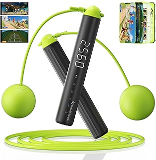 Smart Jump Rope with 9-Axis Gyroscope,Wireless Jumping Rope,Supports Somatosensory Games Real-time Data Tracking via App,Fitness Jump Rope for Kids and Adults Ideal for Home or Gym