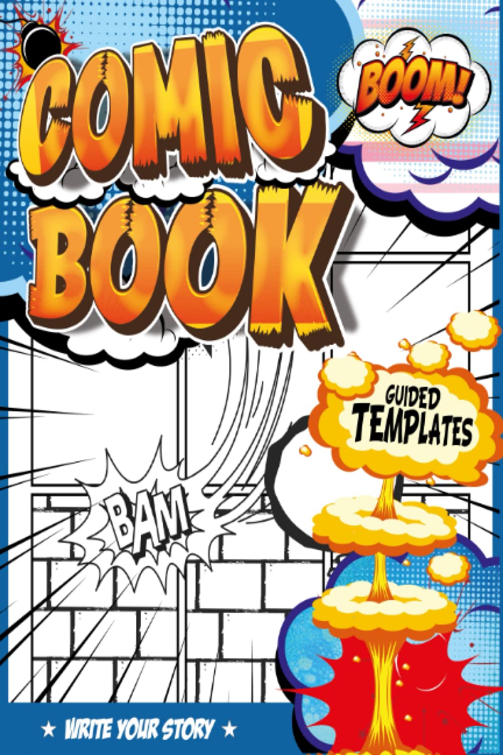 Guided Comic Drawing Pad For kids: Practice Templates For Learning To Write And Draw Comics | Sketch Pads For Kids 9-12 | Christmas Party Favors For Kids
