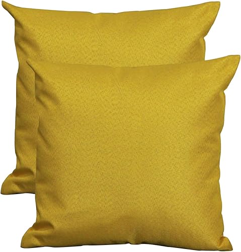 Kakouvik Juego de 2 fundas de almohada decorativas de 16 pulgadas para sofá de sala de estar, funda de cojín cuadrada suave y sólida para primavera,