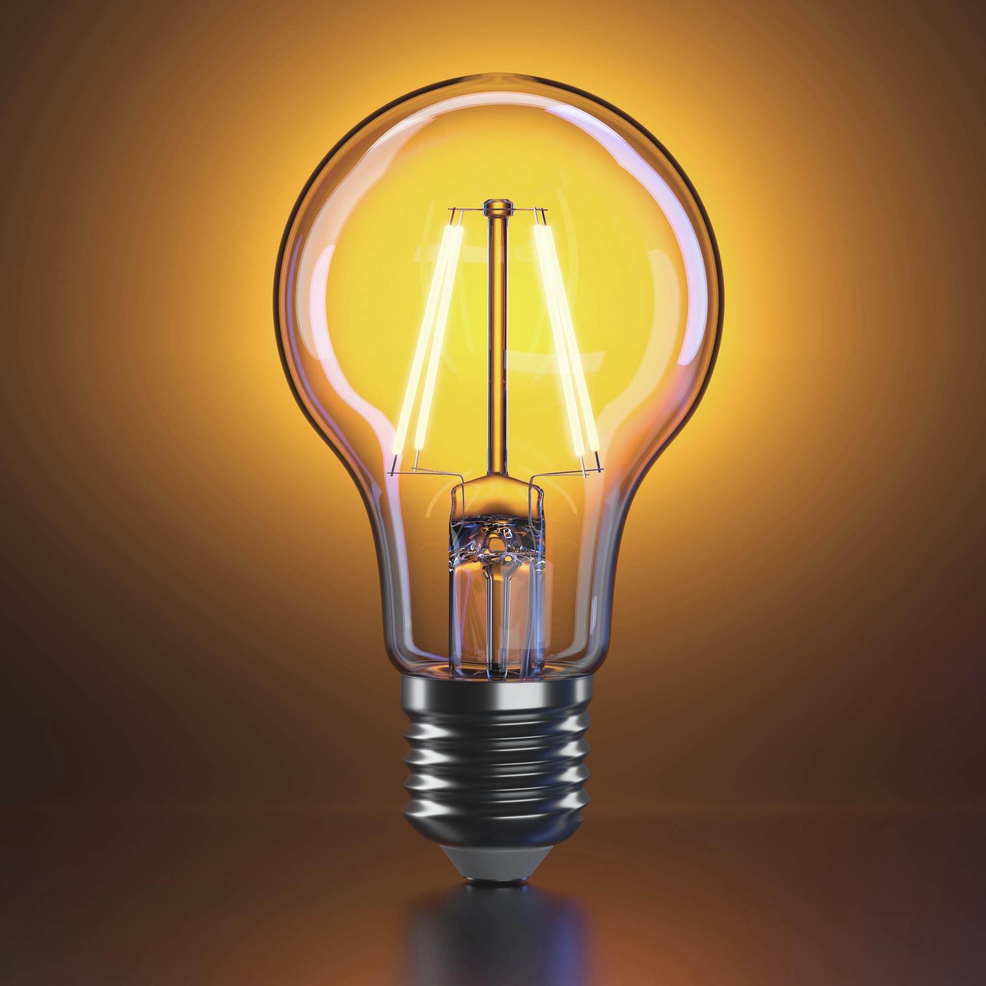 SSC-LUXon - Lote de 6 bombillas LED E27, filamento blanco cálido, 4 W, bombilla LED de bajo consumo, equivalente a 40 W, para lámpara y plafón