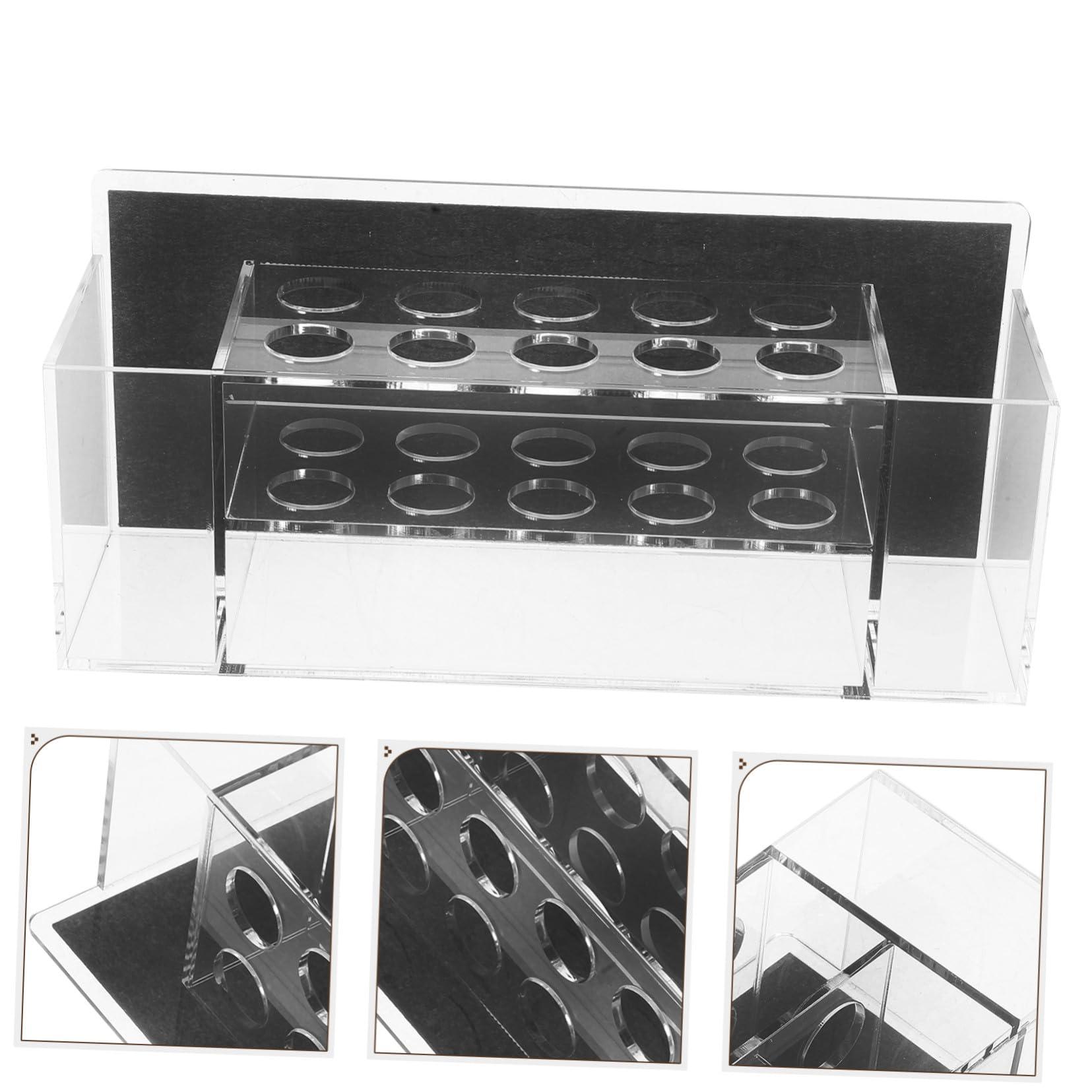 Portapenne Magnetico in Acrilico per Lavagna Supporto da Parete per Gessetti e Penne Organizer Multifunzione per Ufficio e Scuola
