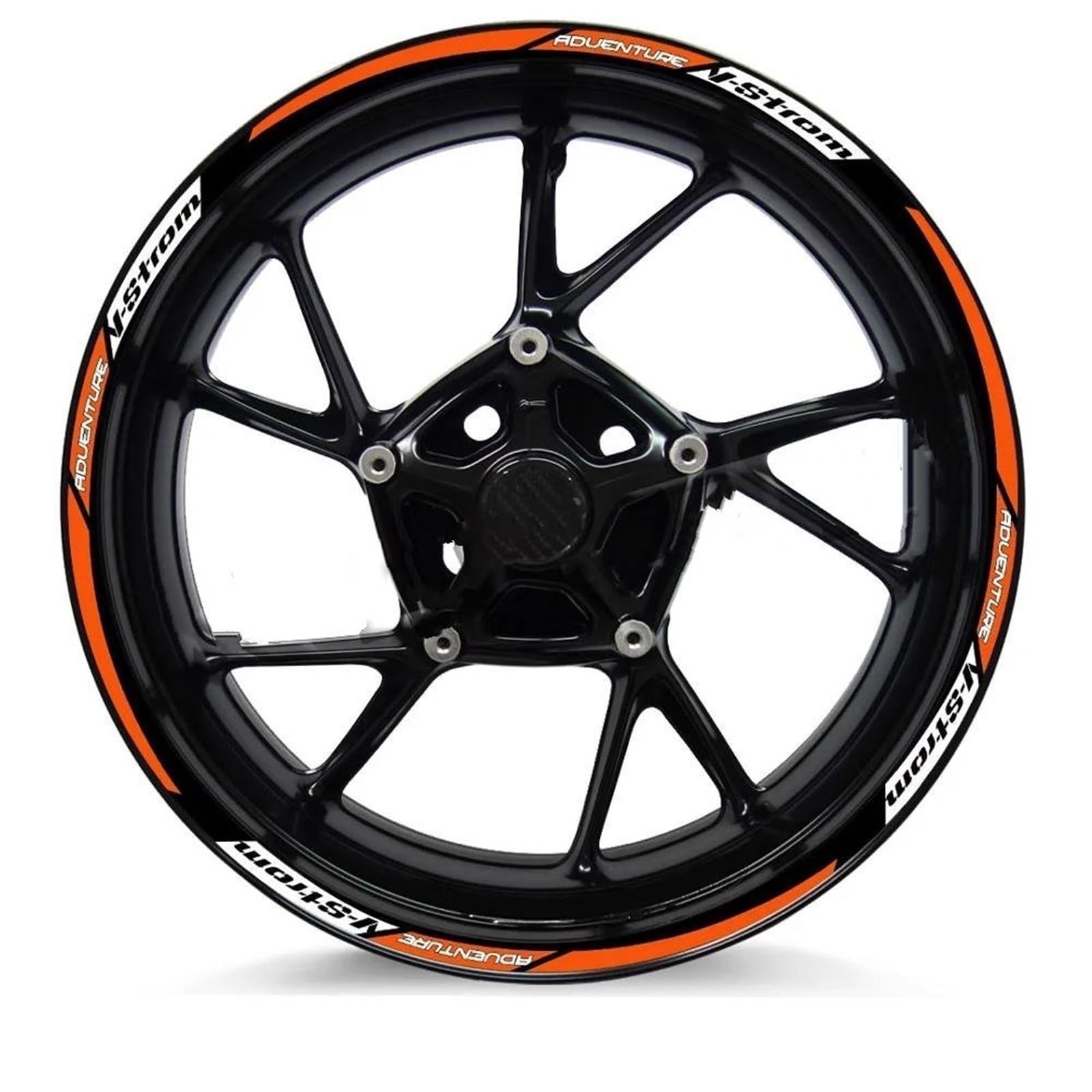Reflective Motorcycle Wheel Sticker Motocross Rim Decals for Suzuki V-Strom 250 SX Vstrom 1000 1050 XT DL 650 Decorative(Color5)