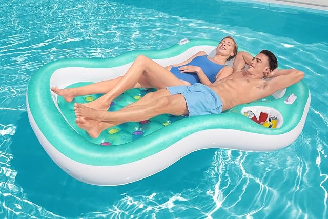 Foto 3 de 7 de Bestway® 7'4" x 68.5"/2.24m x 1.74m Double Designer Lounge