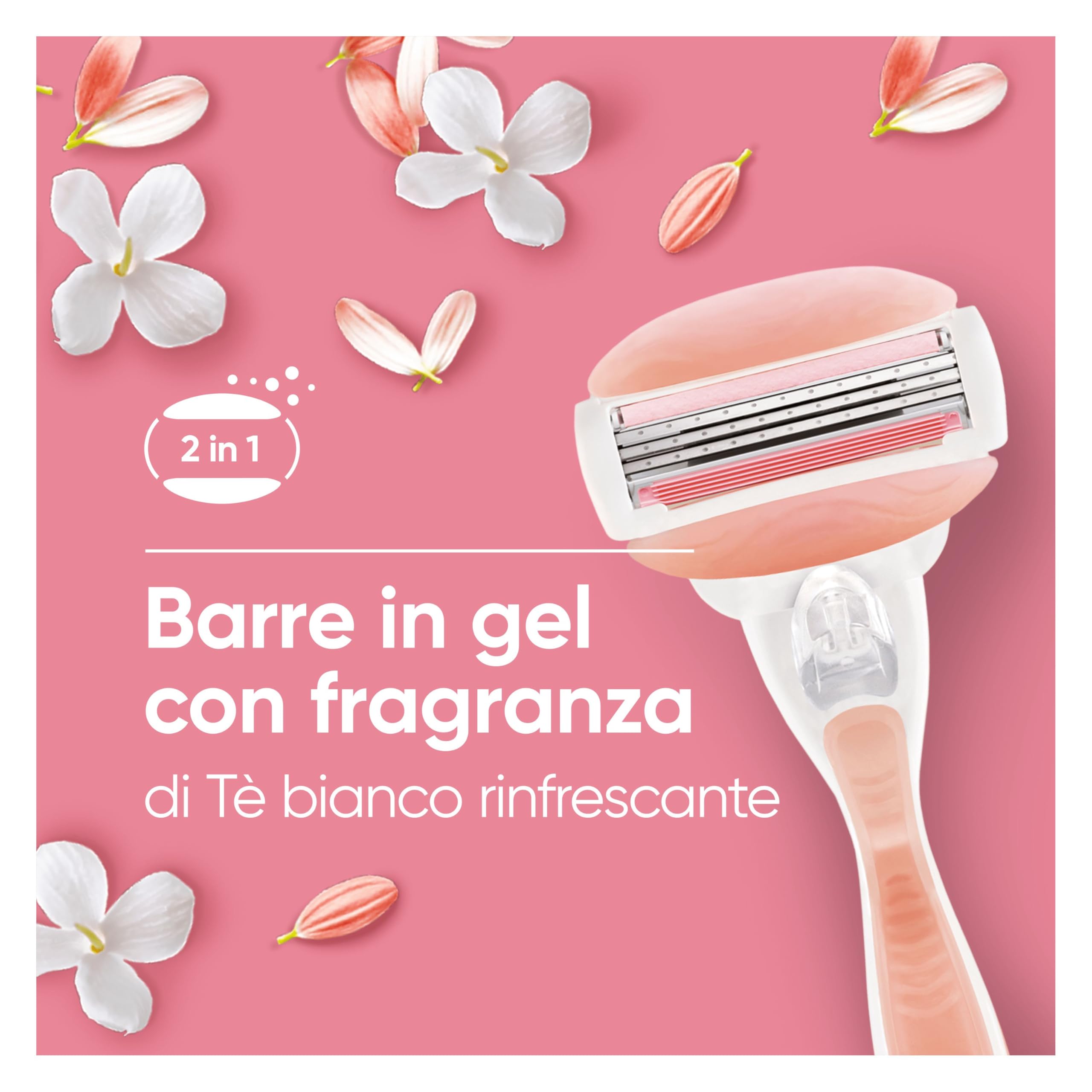 Gillette Venus ComfortGlide Spa Breeze Lamette Di Ricambio, 4 Lamette Di Ricambio, Manico Ergonomico E Supporto Per Doccia