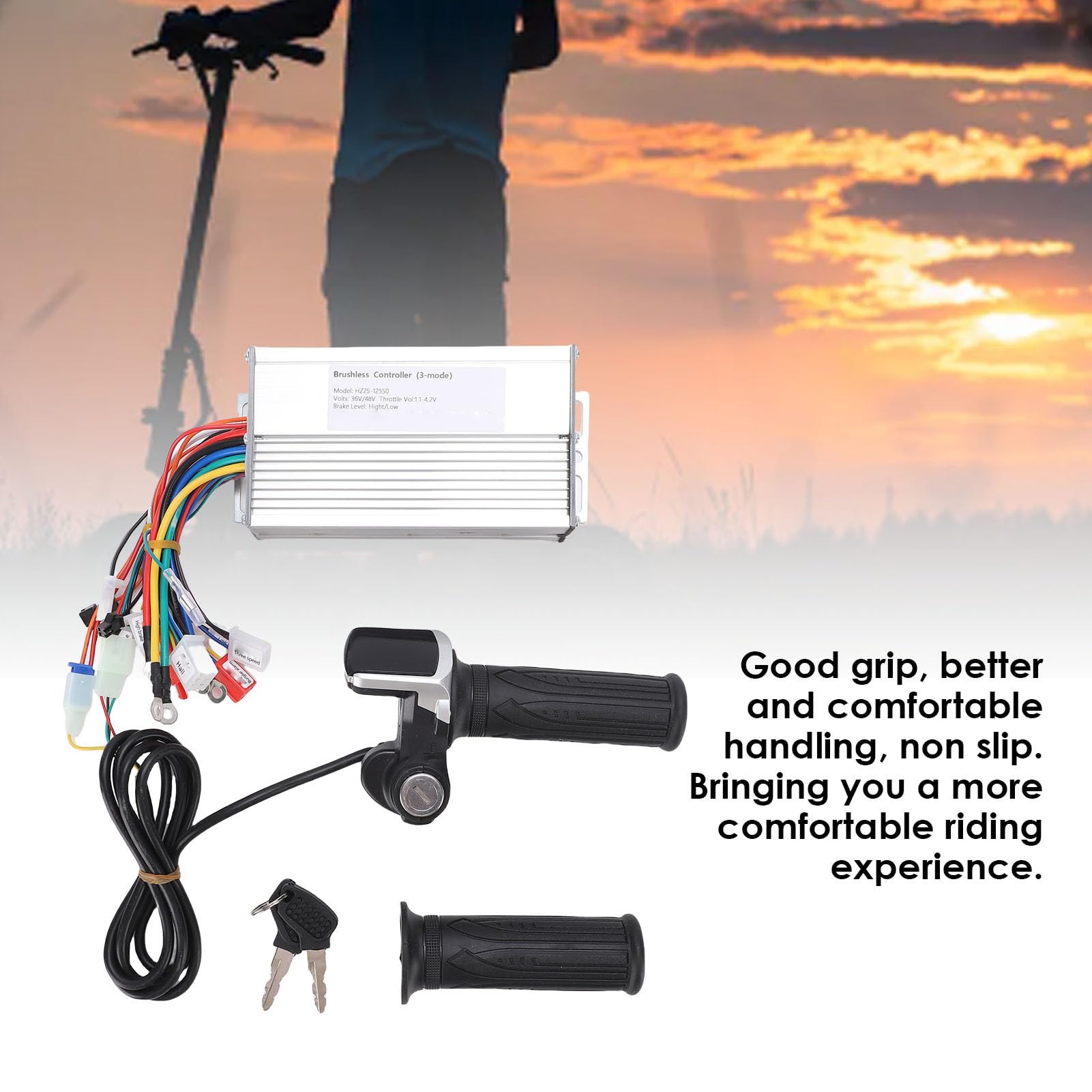 Kit universale per controllo motore scooter e acceleratore, regola in modo efficiente i parametri di velocità per gli appassionati di scooter elettrici