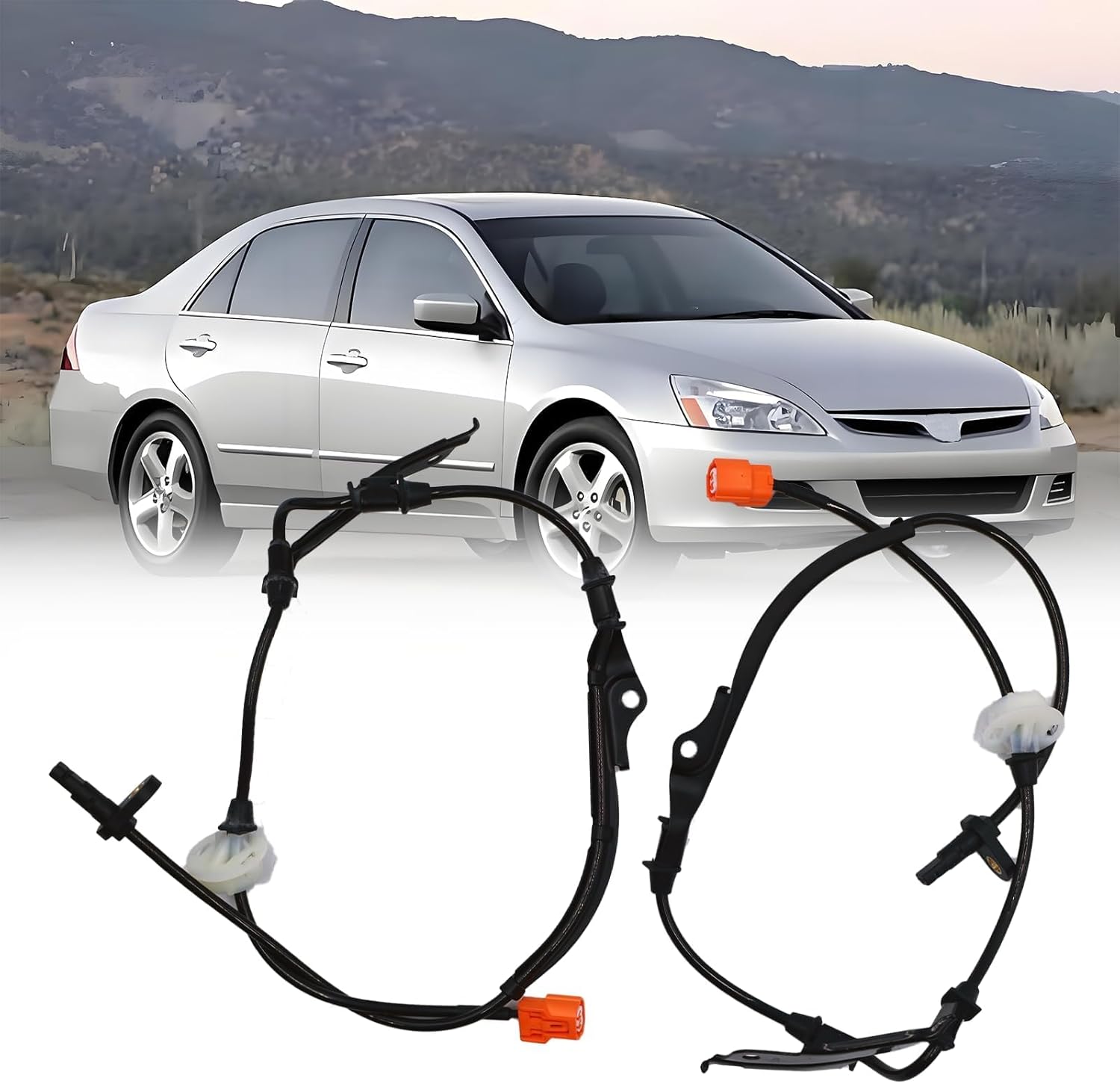 ABS Wheel Speed Sensor Front Left Right Compatible with 2003-2007 Honda Accord 2004-2008 Acura TSX Driver Passenger Side ABS Sensors # 57450-SDC-013 57455-SDC-013 2Pcs
