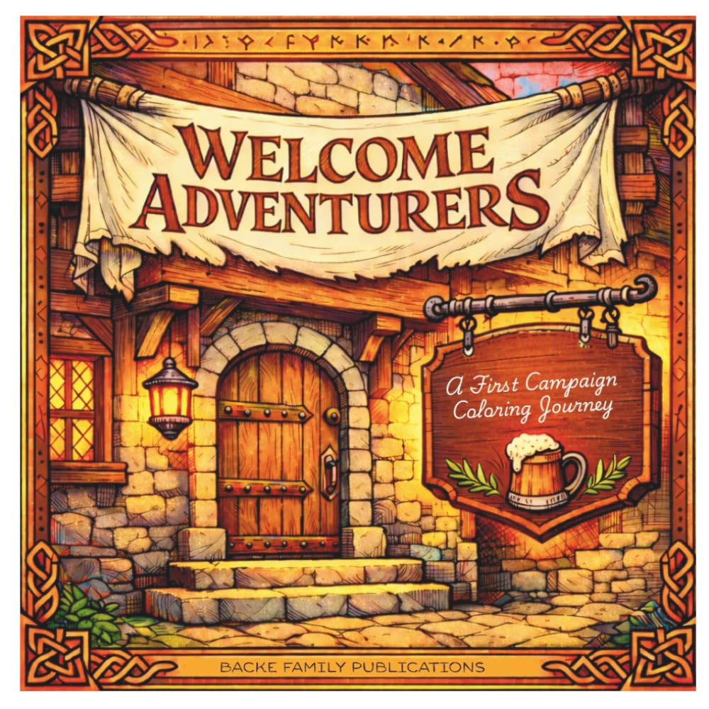 Welcome Adventurers: A First Campaign Coloring Journey