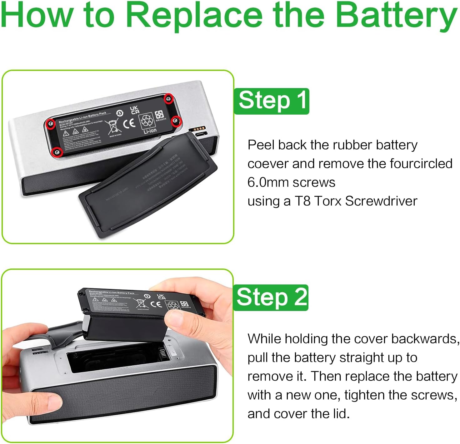 Fancy Buying 7.4V 22.2Wh 061385 Battery for Bose Soundlink Mini I one Gen 1 Speaker US Version bateria para 413295 61385 61384 61386 63287 061384 061386 063287 - Image 6