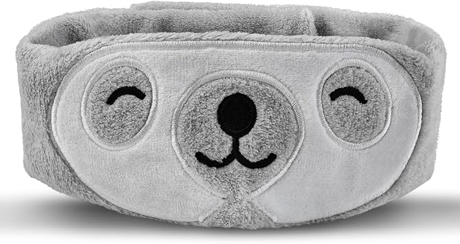Cute Animal Sleeping Mask Sleep Mask, Funny Sloth Soft Plush Eye Mask with Adjustable Headband for Travel Nap Blindfold Eye Cover Eyeshade for Adult Kids Men Women - Sloth