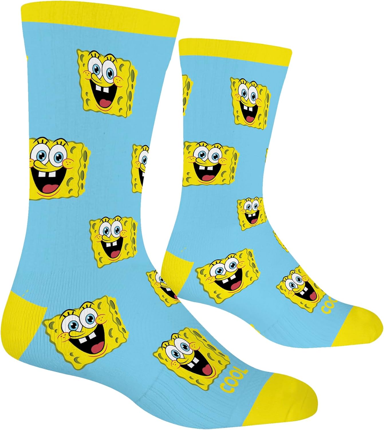 Cool Socks, Kid's, Nickelodeon, Spongebob Squarepants, Crew, Cartoons 90's Silly