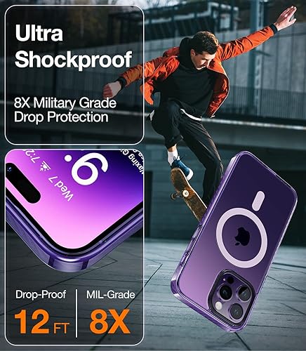 Miniatura 10 de TORRAS Funda para iPhone 15 Pro compatible con MagSafe protección de grado militar, resistente al amarilleo, parte trasera resistente a los