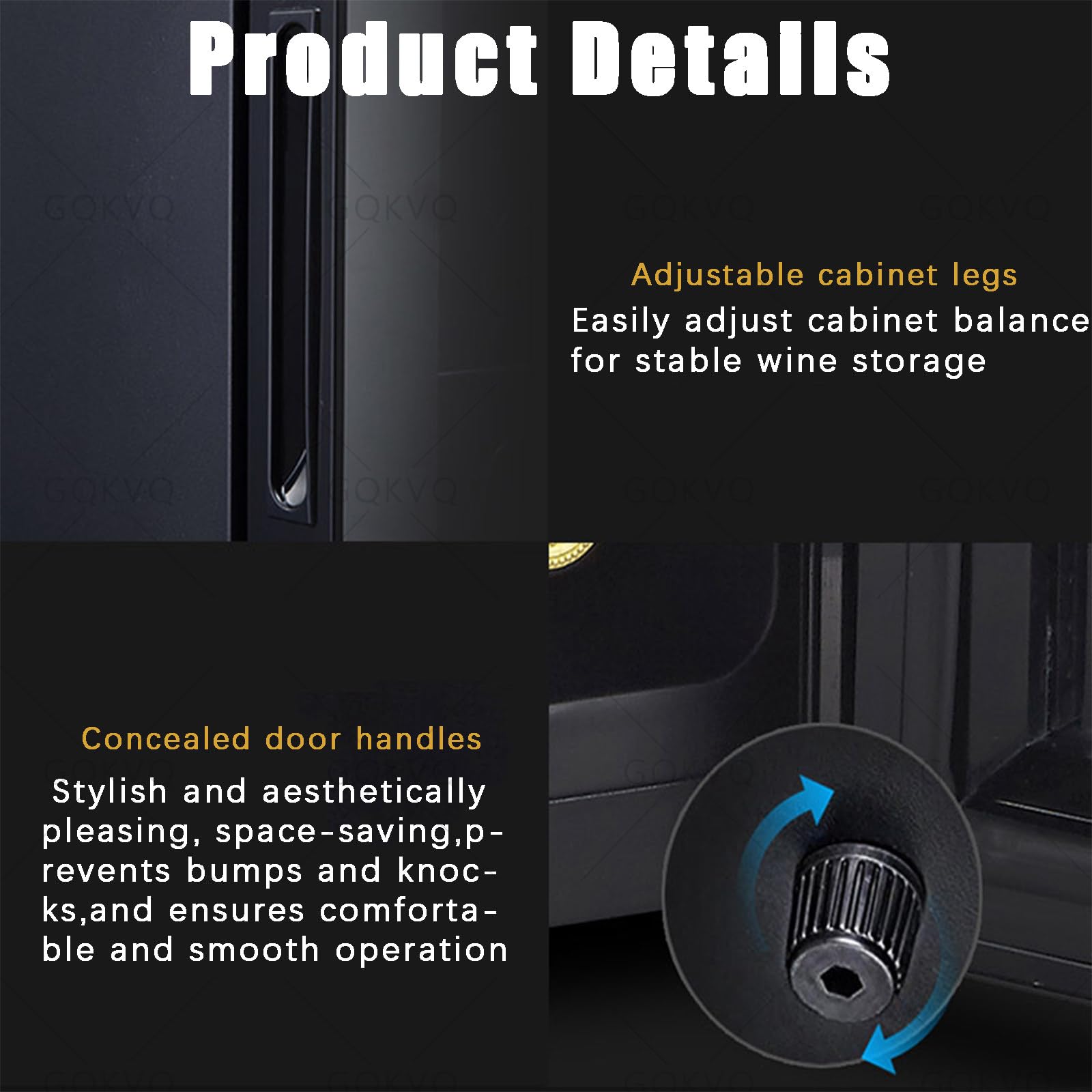 GQKVQ 12 Bottle Wine Fridge,with Glass Door,8~18℃ Digital Temperature Control,for Red, White, Champagne, and Sparkling Wine on Fridge.com