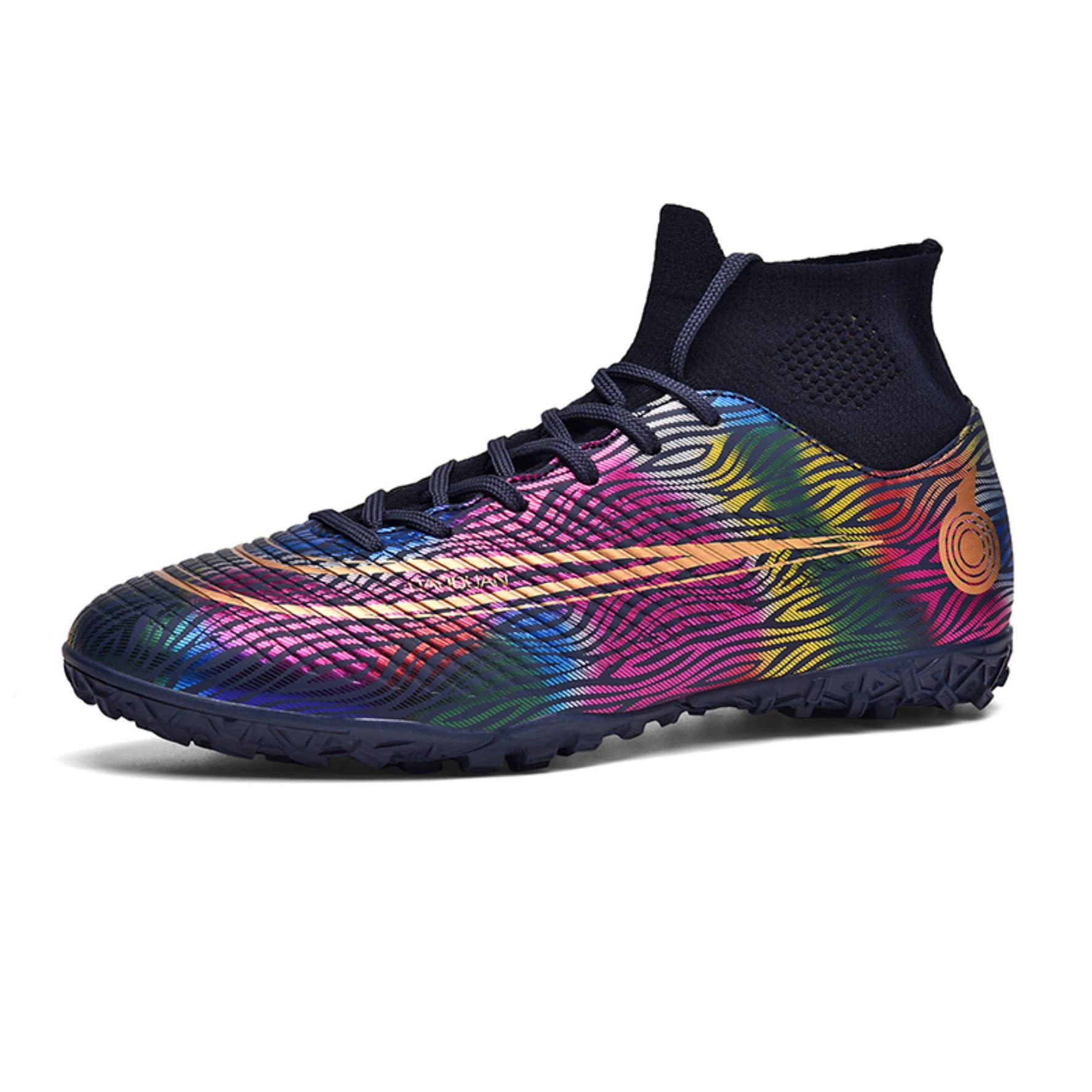 WEJIESSFootball Boots Men Cleats Soccer Shoes Professional Spikes Football Competition Shoes Boys' Soccer Shoes Lace Up Training Sneakers