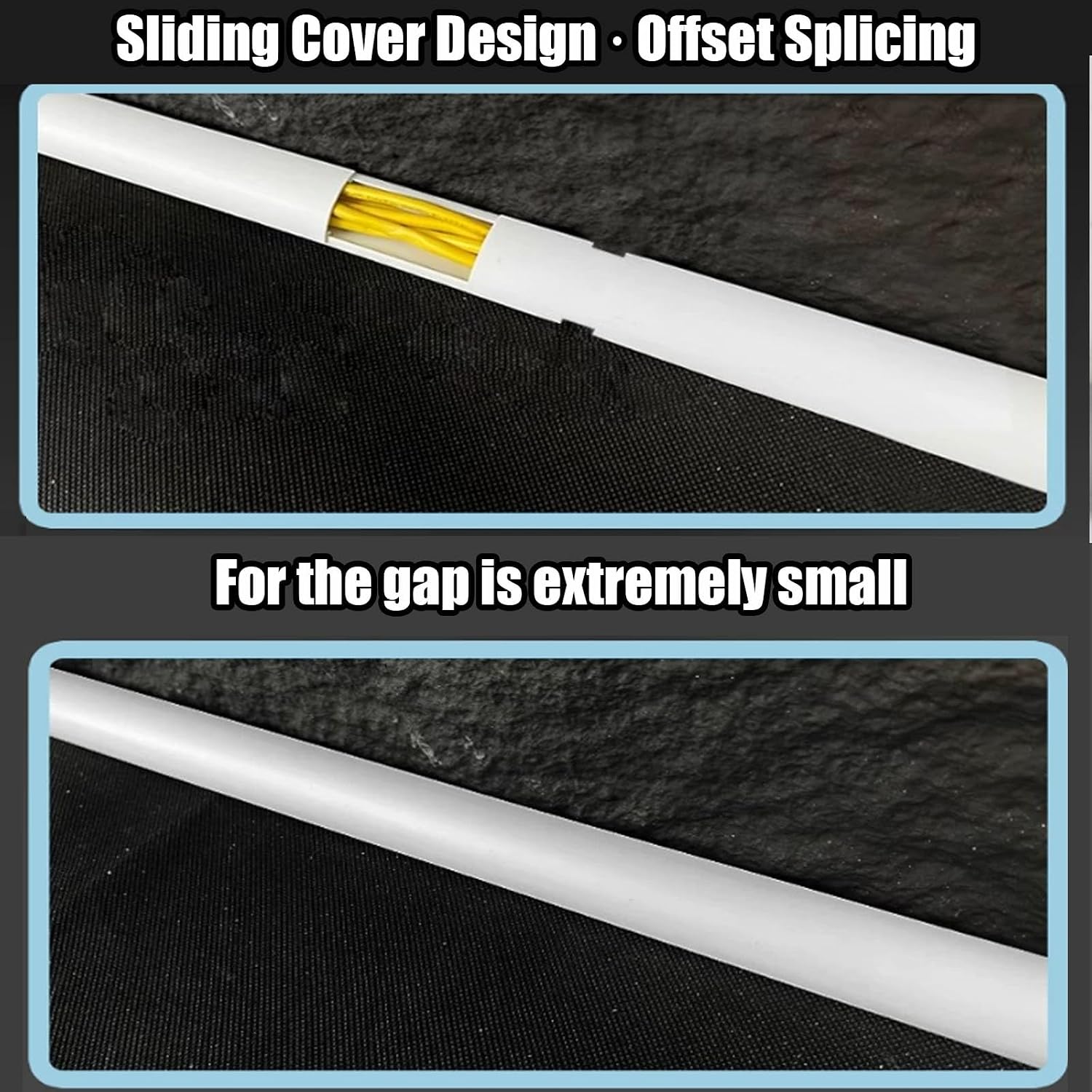 Cable Protector PVC Cord Cover Floor, Cords Hider Floor Hide Extension Cords with Self Adhesive, for Office, Home, Public Places(Color 4,0.5x1.2cm/0.2x0.5in)