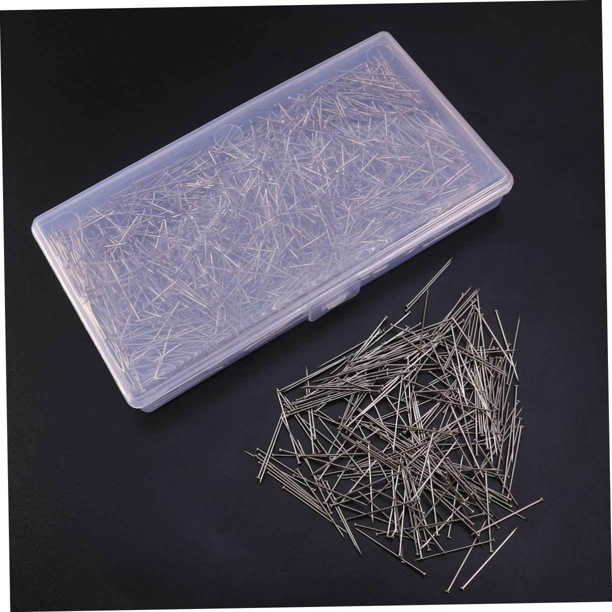 OSALADI Dressmaker Straight Pins 2000 Pieces Jewelry Making Pins for Sewing Office Supplies Fine