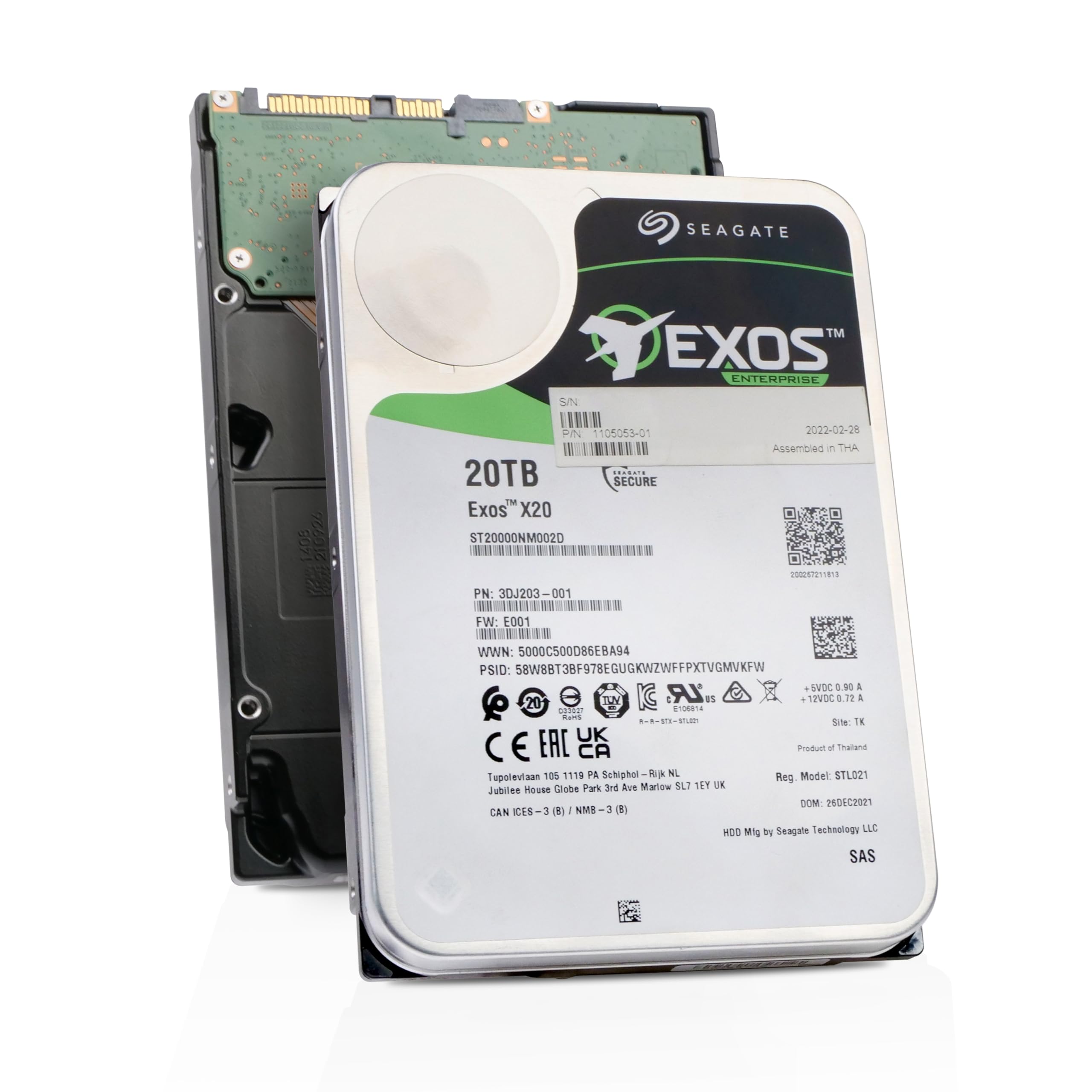 Amazon.com: Seagate Exos X20 ST20000NM002D 512E/4KN SAS 12Gb/s