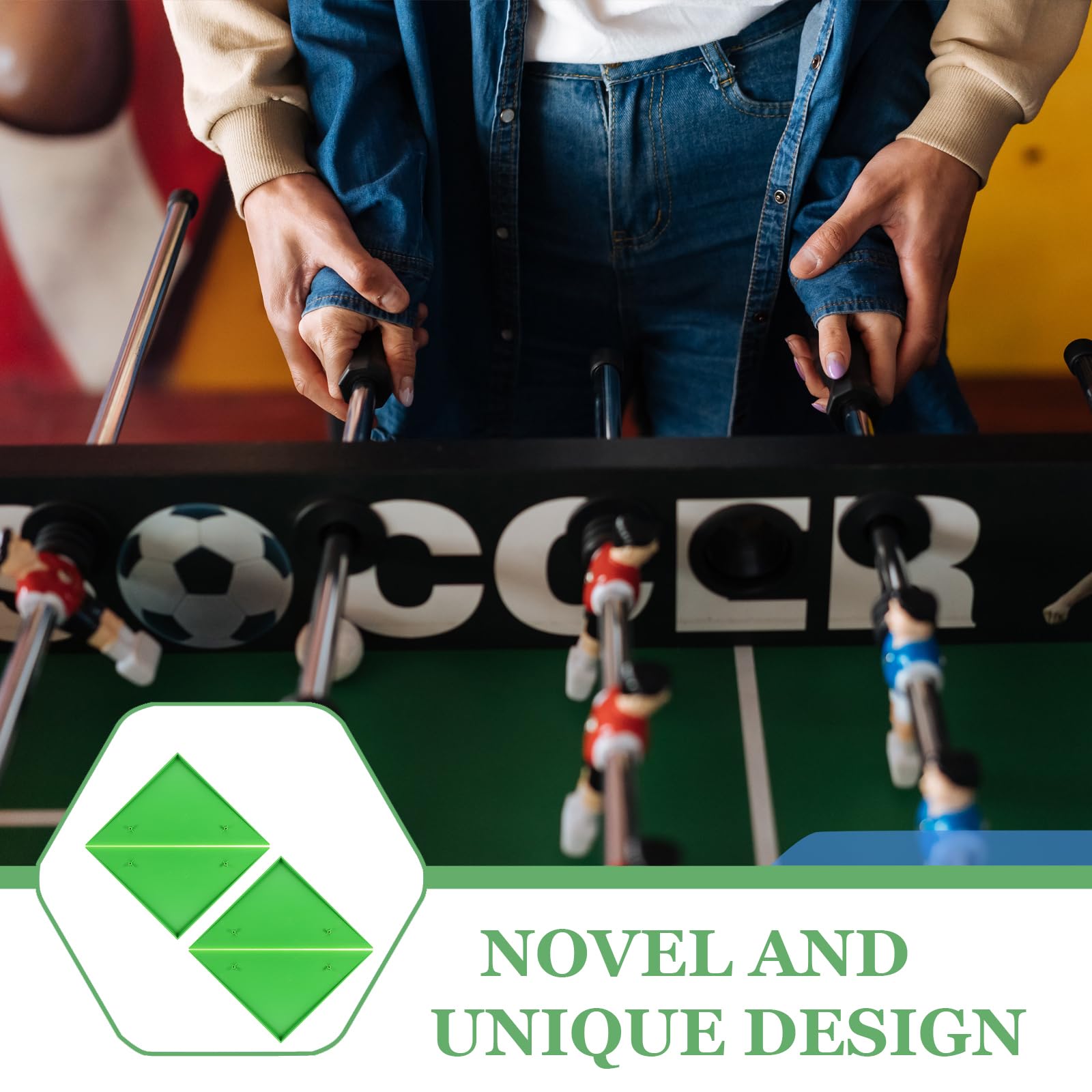 BESPORTBLE 4 Pz Parti Del Biliardino Per Biliardini Rampe D'angolo Del Biliardino Angolo Del Tavolo Di Soccor Del Triangolo Bordo D'angolo Del Tavolo a Triangolo Forniture Calcio