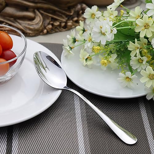 Miniatura 4 de VANRA Juego de cubiertos para niños de 2 piezas de acero inoxidable 1810, juego de cubiertos plateados, cubiertos para niños (acabado cromado) (1