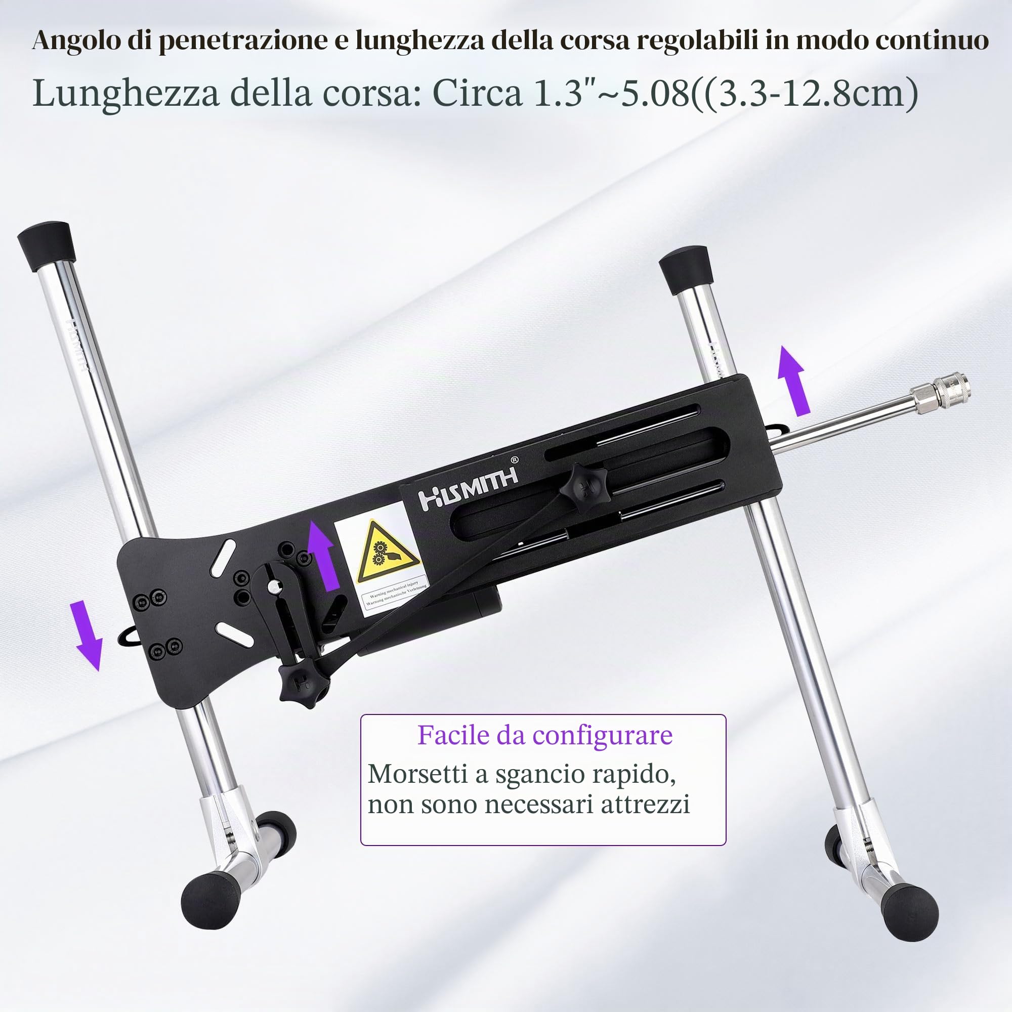 Hismith Premium Sex Machine, Macchina del Sesso di Alta Gamma con Telecomando e Dildo,sex toy donna e uomo