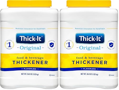 Thick-It Espesante original para alimentos y bebidas, recipiente de 36 onzas (paquete de 2)
