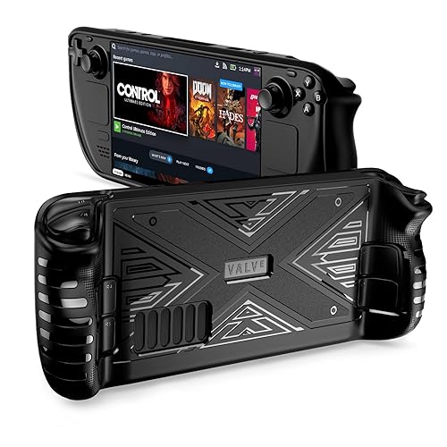 Case for Steam Deck SENQAO TPU Protective Cover Case Compatible with Steam Deck Shock-Absorption Non-Slip and Anti-Scratch Design Cover Protector