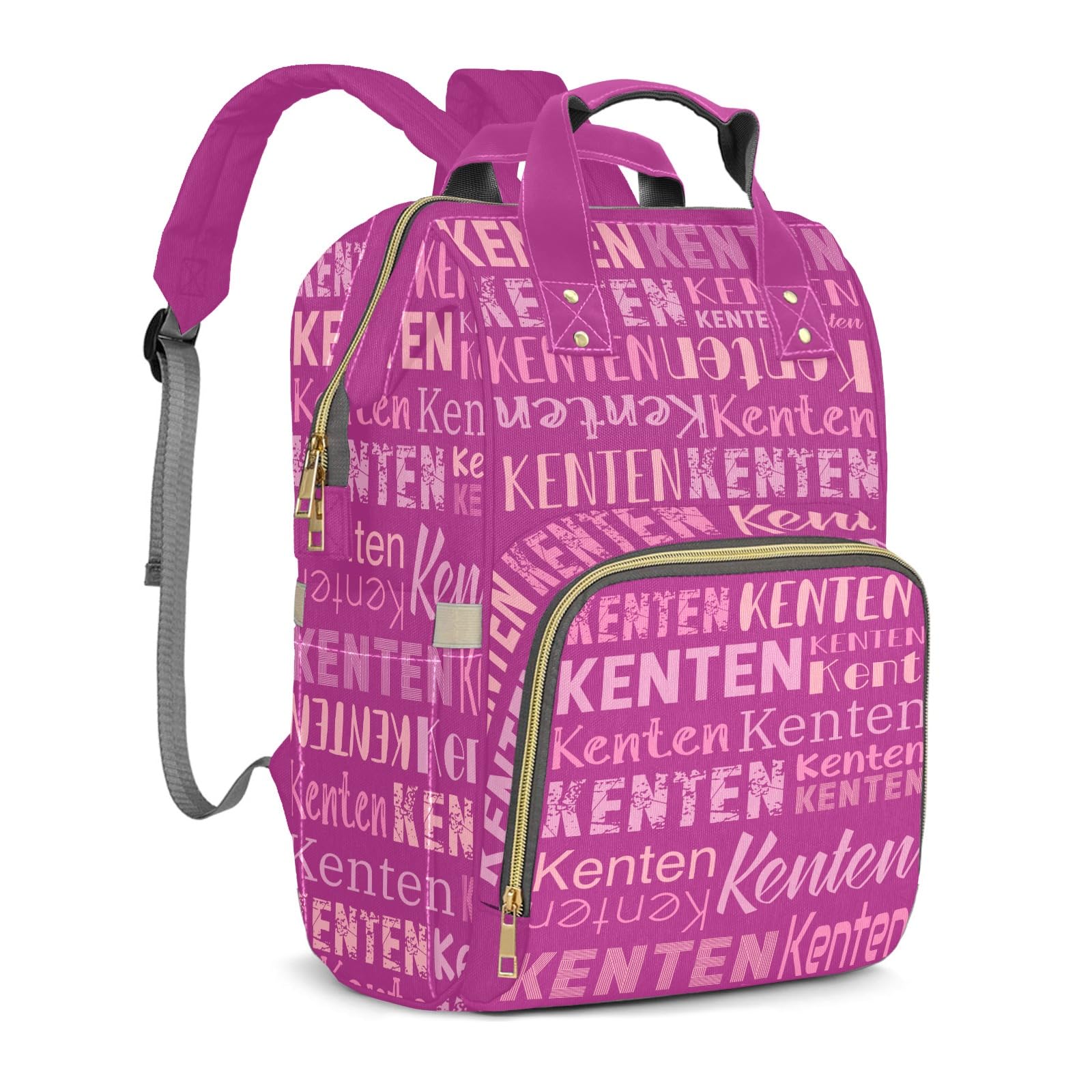 Large Capacity Custom Diaper Bag Backpack for Baby Boy Girl with Name - Waterproof Personalized Baby Bag Mom Nappy Bag, Multifunctional Customized Stylish Travel Daypack for Women