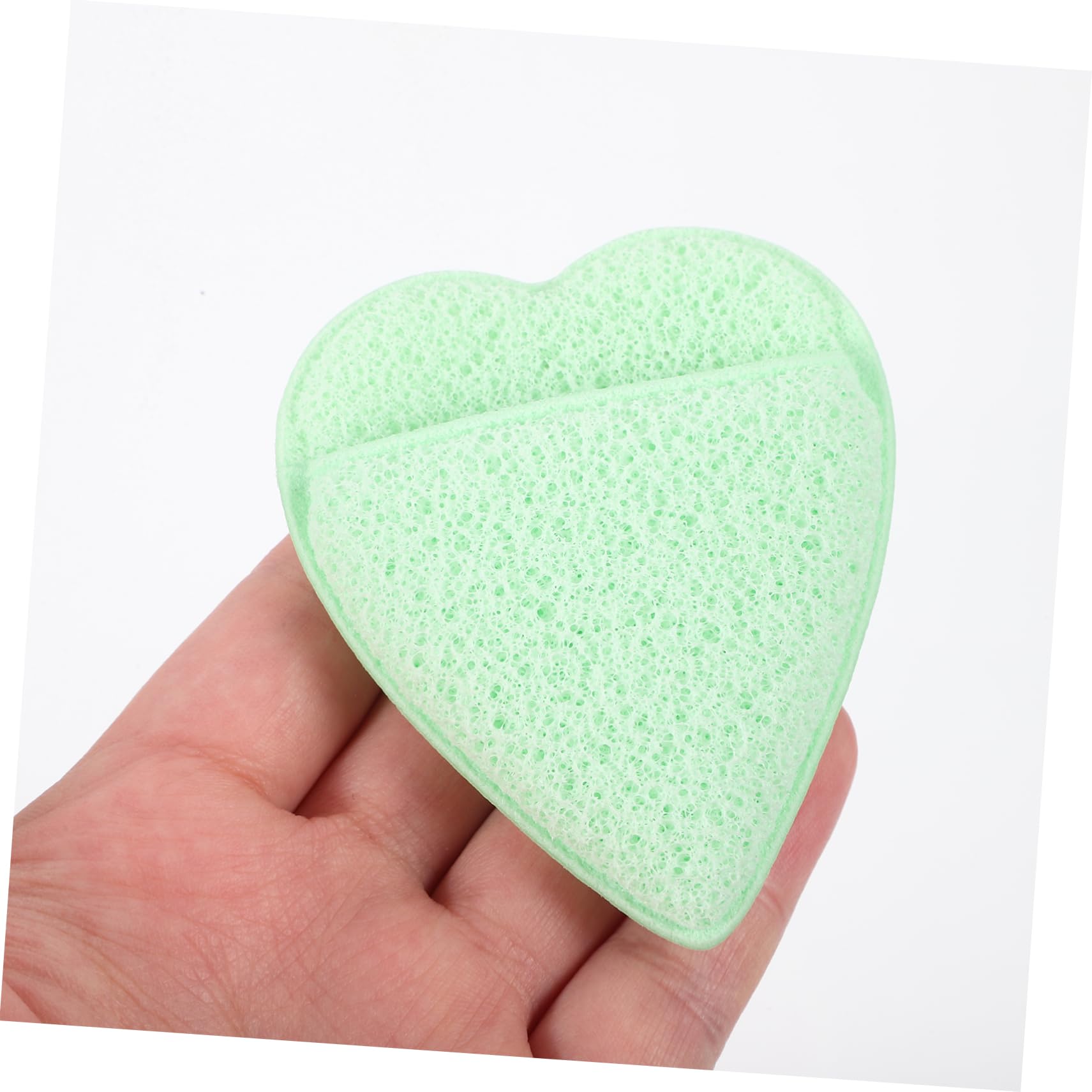 OUNONA 2Pcs Reusable Facial Scrubber Sponges Ergonomic Exfoliating Makeup Removal Pads for Gentle Cleansing for Skin Care Routine for All Makeup Lovers