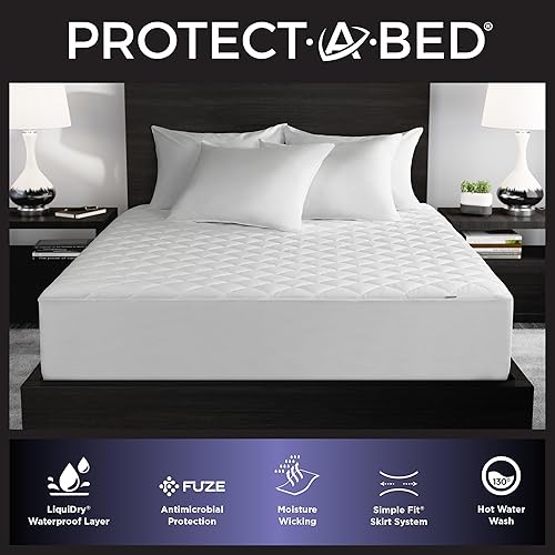 Miniatura 2 de Protect-A-Bed Essential - Protector de colchón Full, 100% impermeable, protector de colchón con barrera contra ácaros del polvo, transpirable y